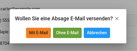 Bewerberportal Bewerbung ablehnen