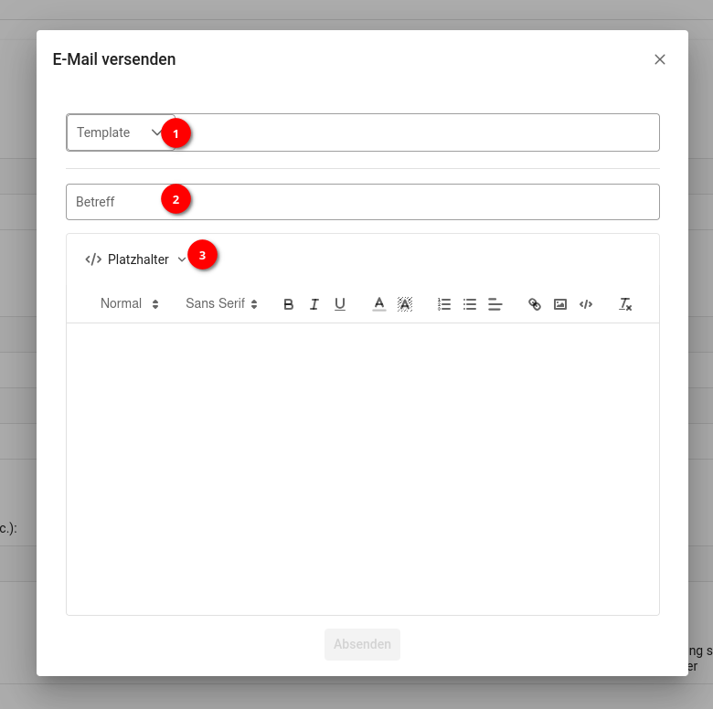 bewerberportal custom email window