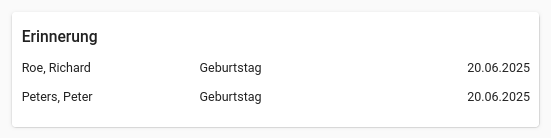 Erinnerung