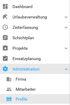Administration - Profile