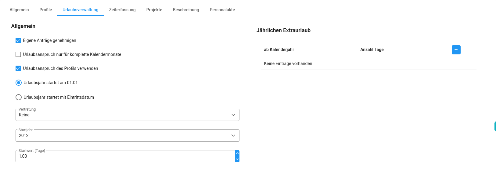 Urlaubsverwaltung
