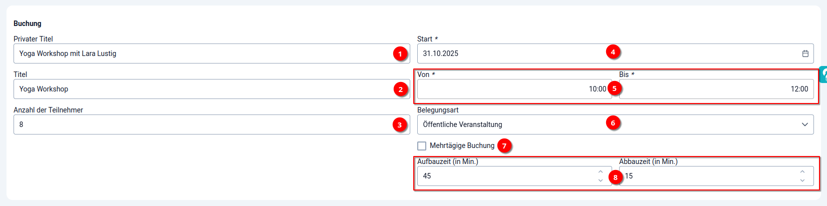 3 Buchungssystem - Schritt 1.3 3 Buchungssystem - Schritt 1.3