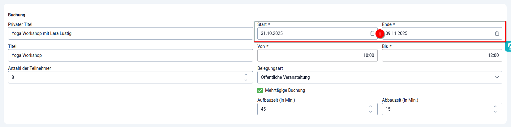 4 Buchungssystem - Schritt 1.4 4 Buchungssystem - Schritt 1.4