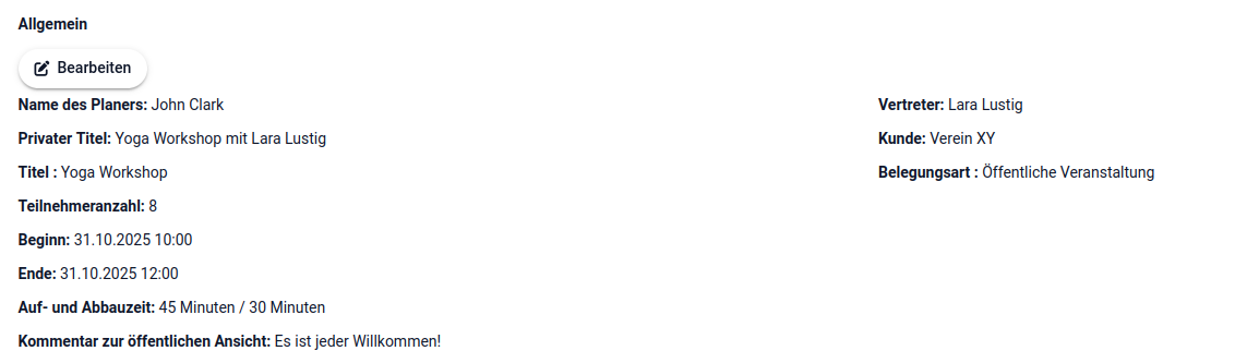 1 Buchungssystem - Allgemein 1 Buchungssystem - Allgemein