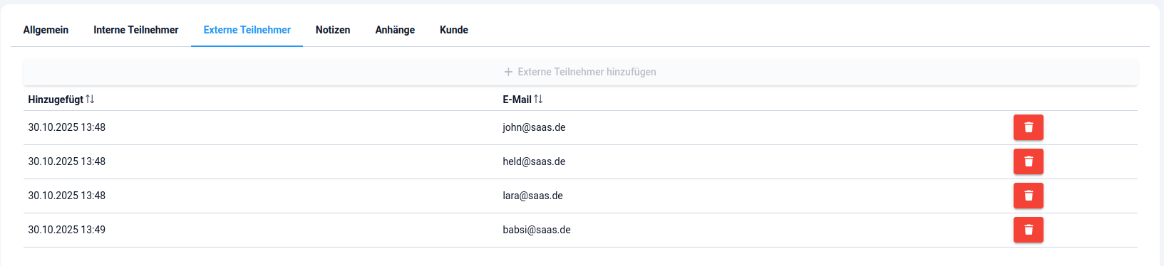 7 Buchungssystem - Externe Teilnehmer 7 Buchungssystem - Externe Teilnehmer