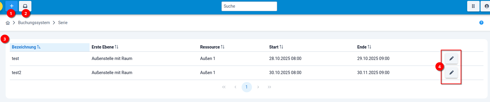 Buchungssystem - 1 Übersicht Buchungssystem - 1 Übersicht
