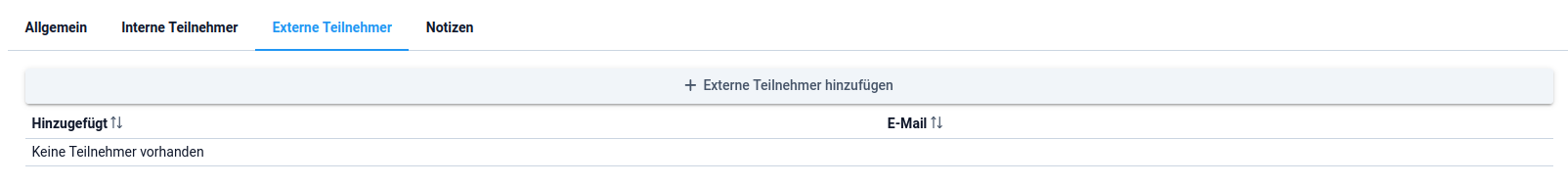 externe Teilnehmer externe Teilnehmer