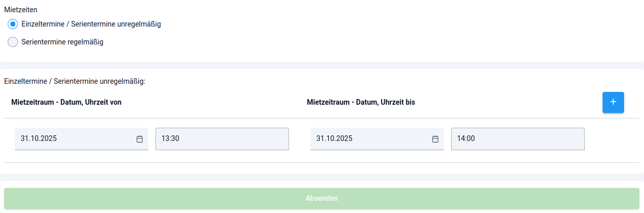 Einzelbuchung Einzelbuchung
