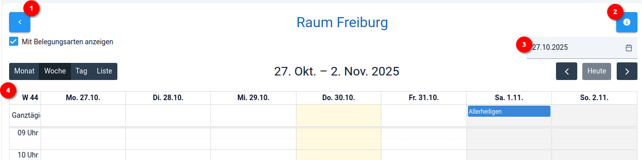 Terminansicht Terminansicht