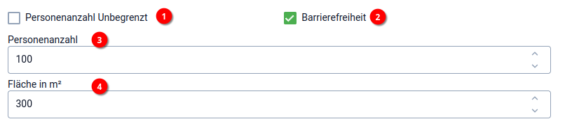 4 Buchungssystem - Ressource erstellen - Allgemein - Personenanzahl 4 Buchungssystem - Ressource erstellen - Allgemein - Personenanzahl