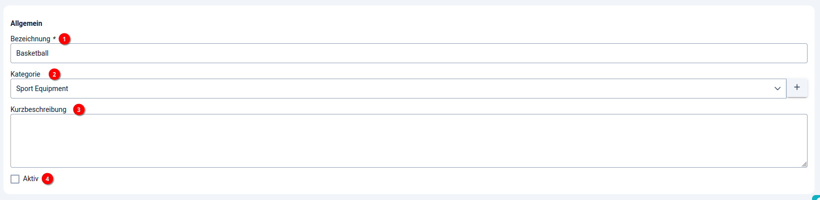 2 Buchungssystem -Grundausstattungen erstellen - Allgemein