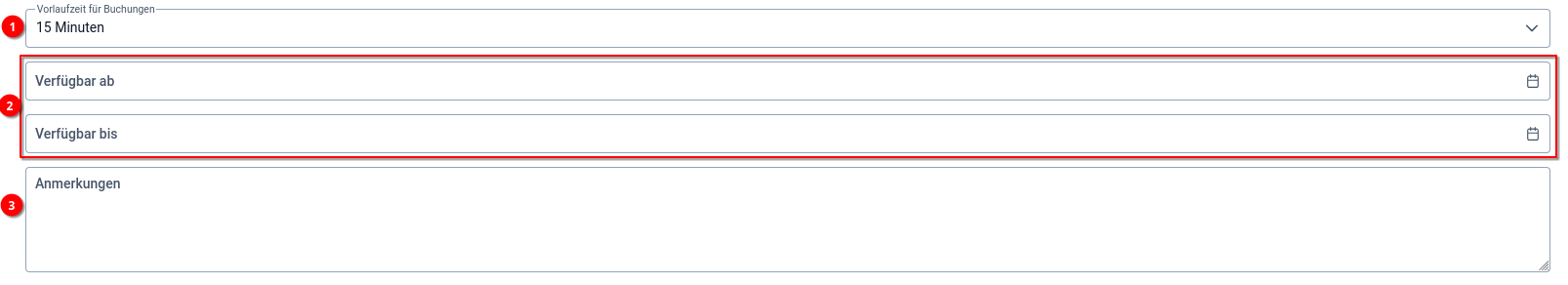 4 Buchungssystem - Buchbare Dienstleistungen erstellen - Allgemein 3