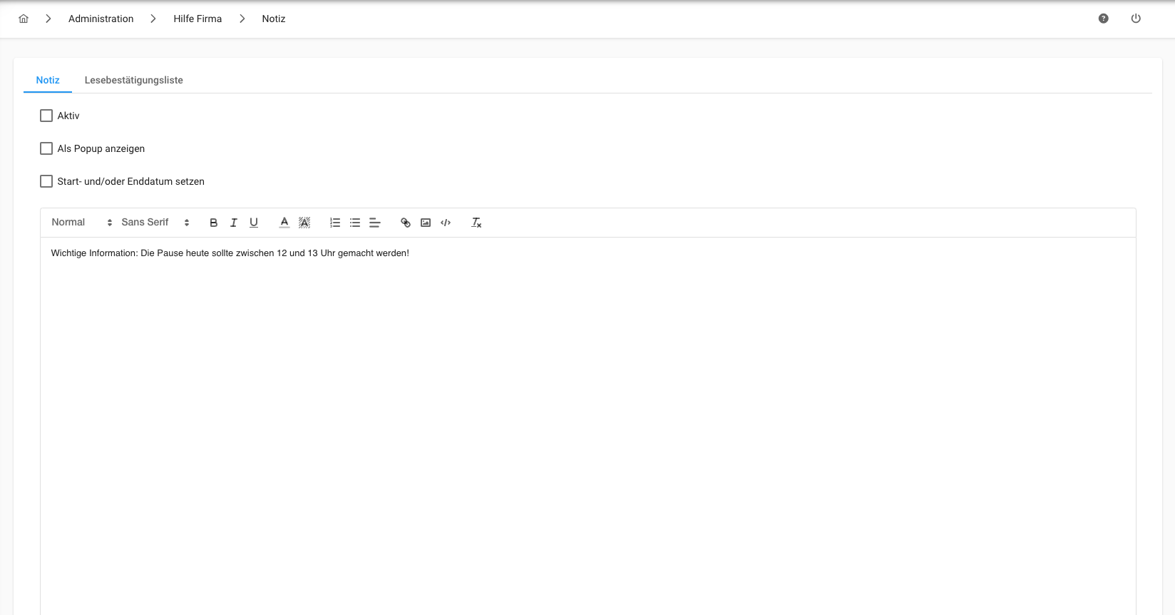 Notiz - Gesamtübersicht Notiz - Gesamtübersicht