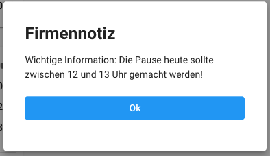 Notiz - Popup Notiz - Popup