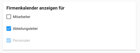 Urlausverwaltung - Firmenkalender anzeigen für Urlausverwaltung - Firmenkalender anzeigen für