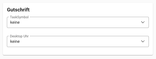 Zeiterfassung-Gutschrift