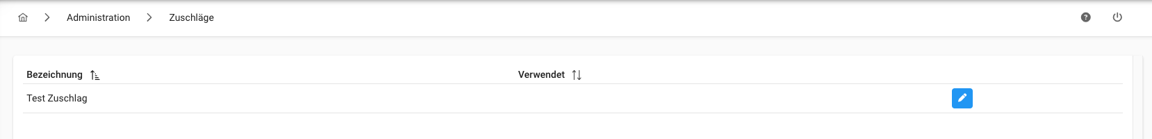 Zuschlag - Gesamtübersicht Zuschlag - Gesamtübersicht