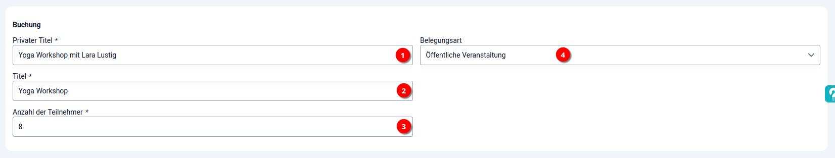3 Buchungssystem - Schritt 1.3