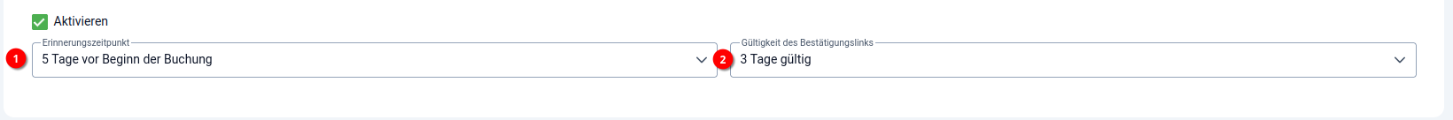 8 Buchungssystem - Opt-In