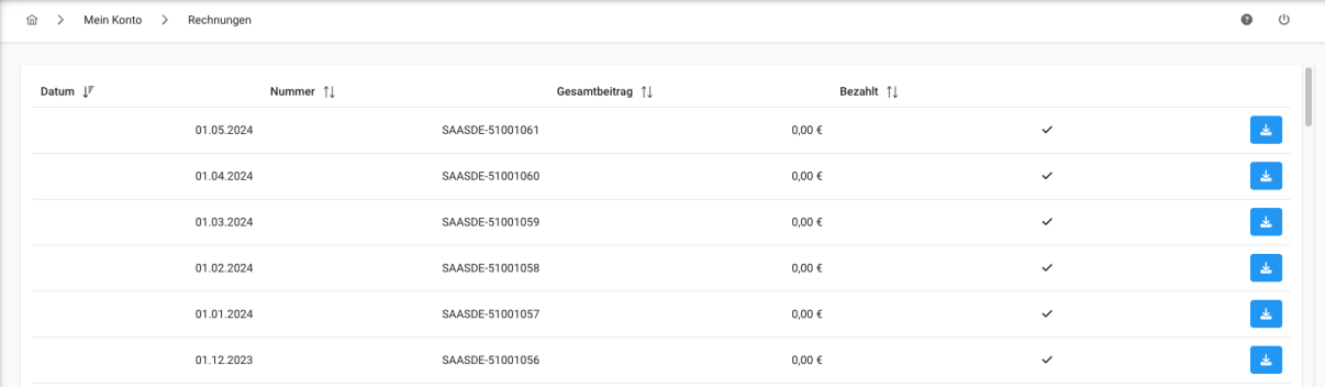 Rechnungen - Gesamtübersicht Rechnungen - Gesamtübersicht