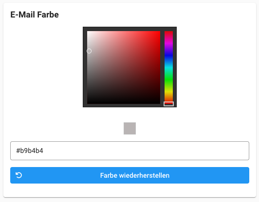 Firma - E-Mail Farbe Firma - E-Mail Farbe