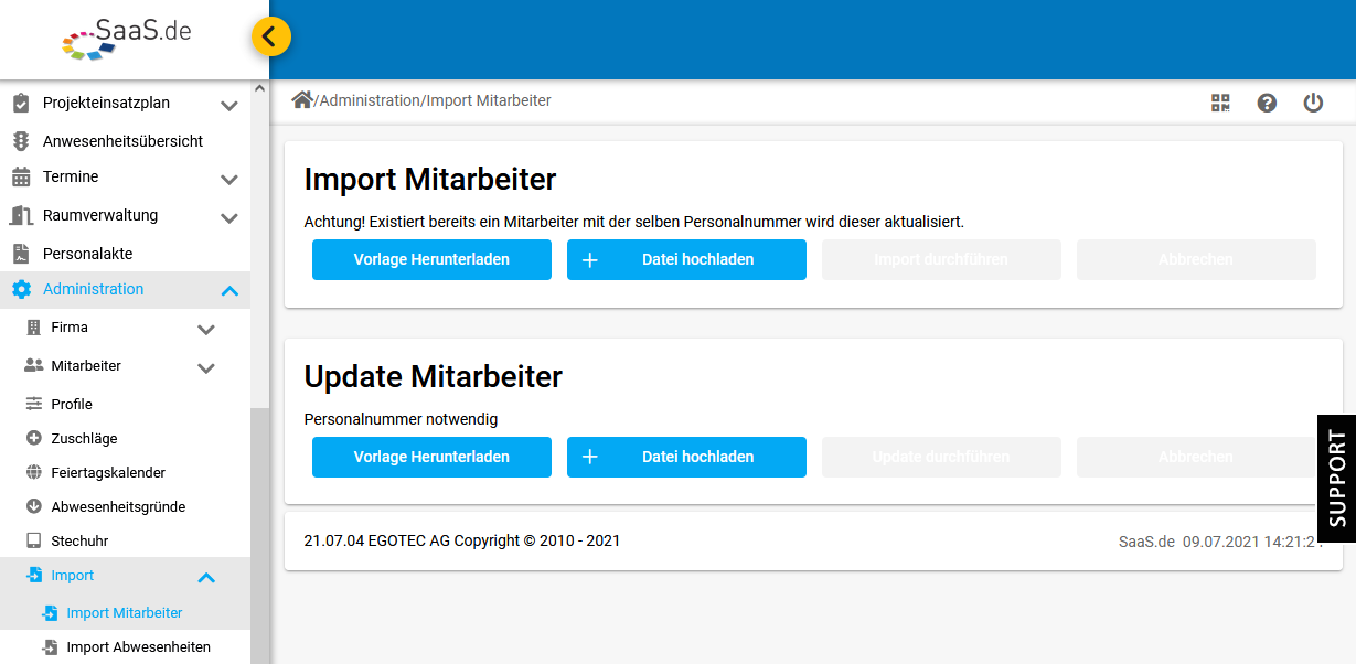 Import-Mitarbeiter Import-Mitarbeiter