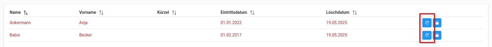 wiederherstellen