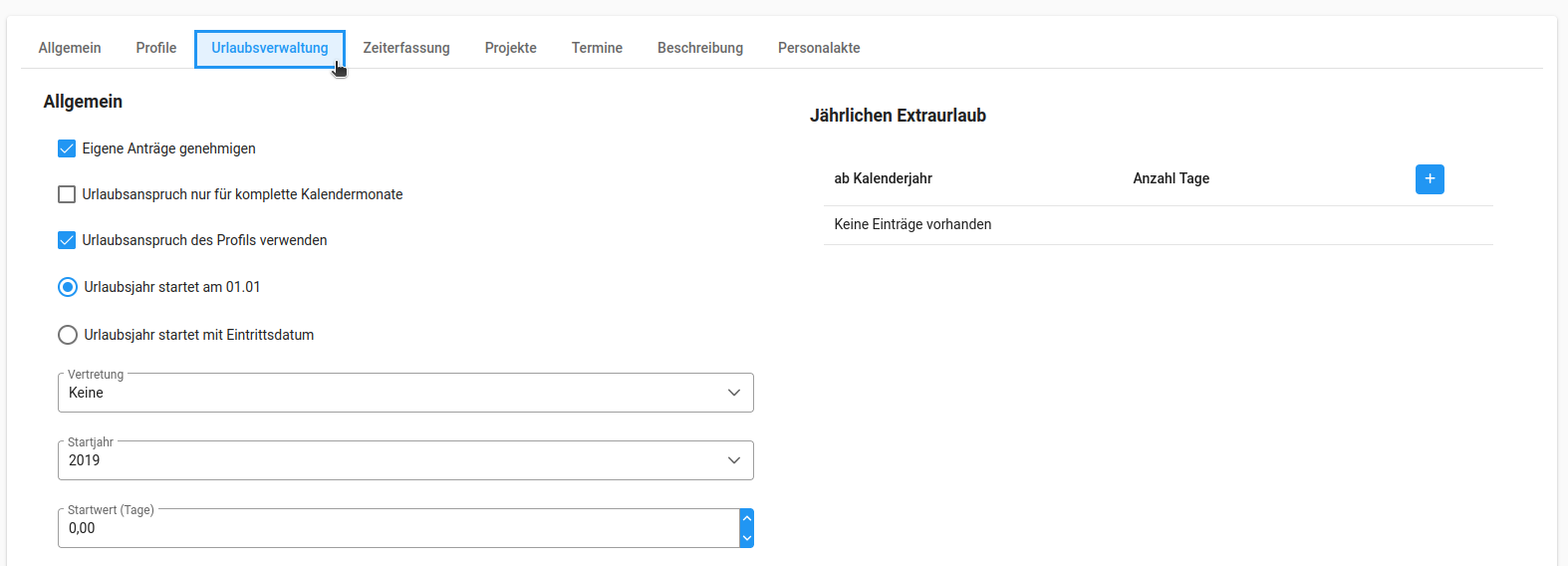 Urlaubsverwaltung
