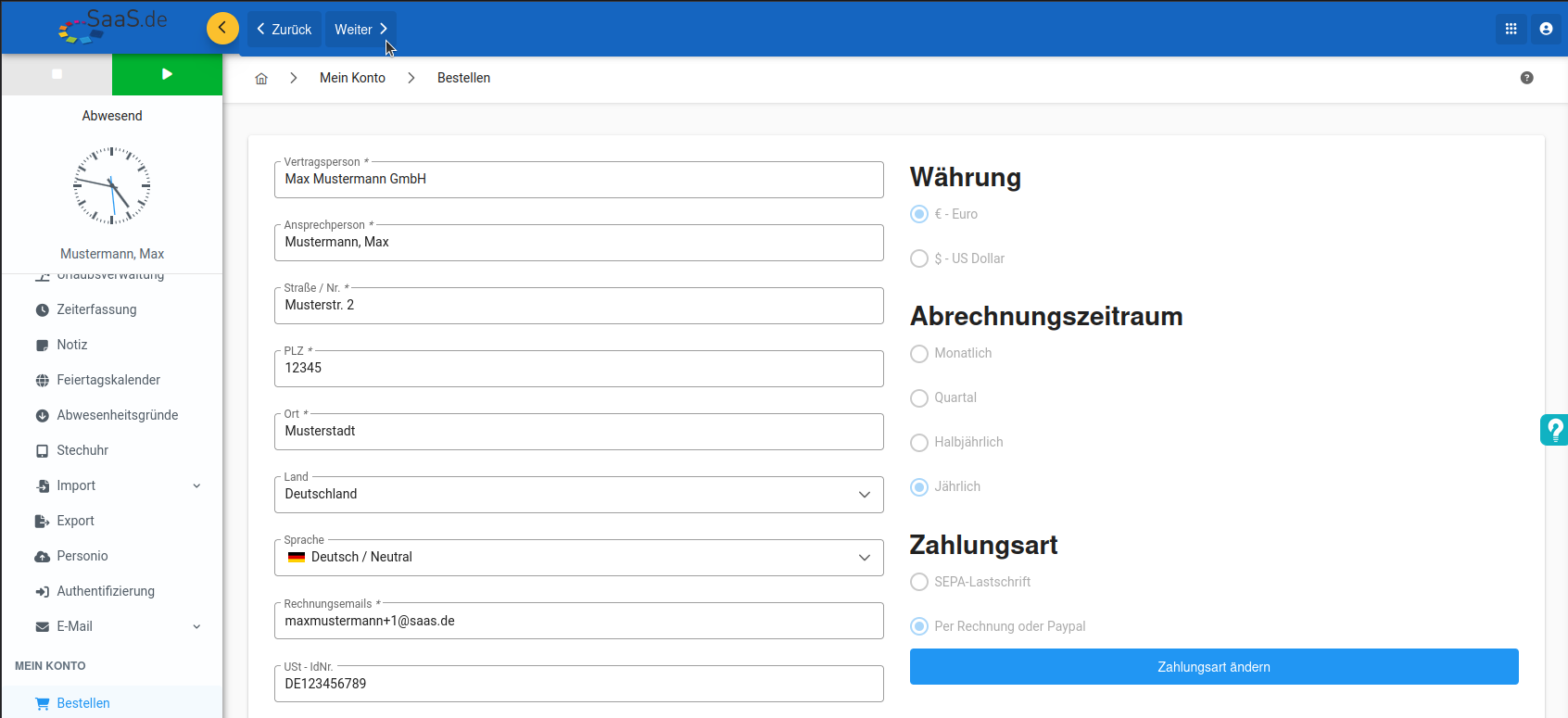 Weiter zur Bestellung
